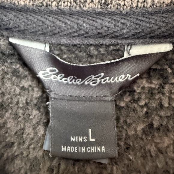 Eddie Bauer Snap Neck Pullover Sweater L - Picture 3 of 5